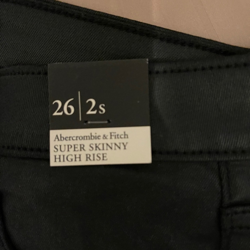 A&F leather look pants